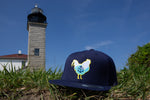 Lil' Rhody Flatbrim Cap in Heather and Navy