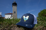 Lil' Rhody Trucker Cap in Heather and Navy