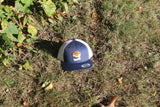 Vacationland Trucker Cap in Heather, Navy, and Orange