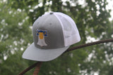 Keystone Trucker Cap in Heather and Royal