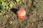 Vacationland Trucker Cap in Heather, Navy, and Orange