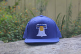 Keystone Flatbrim Cap in Heather and Royal